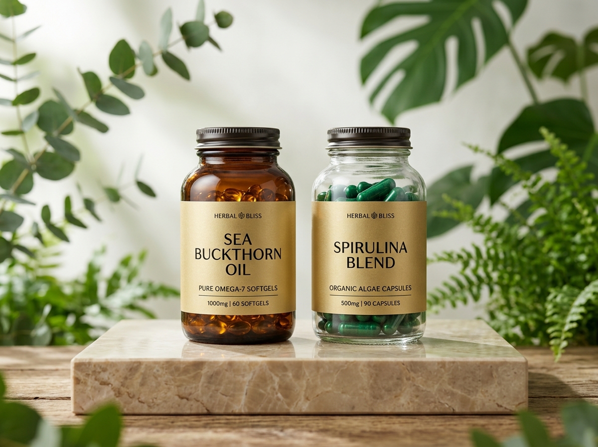 Spirathon Naturals Sea Buckthorn and Spirulina Wellness Duo