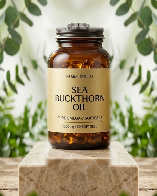Wild Himalayan Sea Buckthorn Oil Bottle